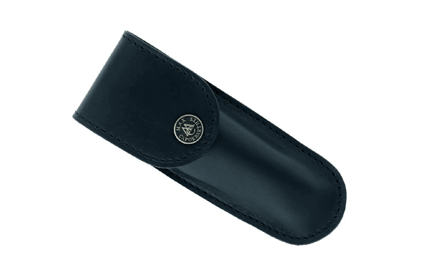 Fodero in pelle nera Max CapdeBarthes S100 per il coltello da tasca Laguiole
