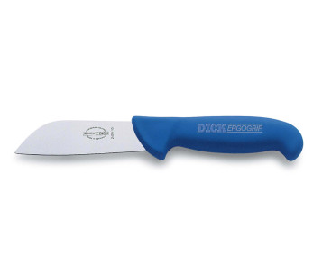 Cuchillo de pescado Dick Ergogrip con hoja corta y ancha 10cm mango azul