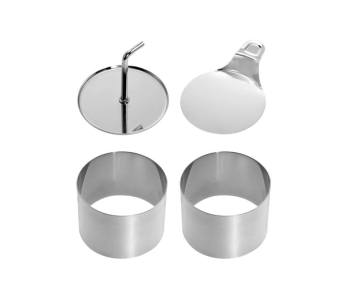Set med 2 runda kakformar "Kreis" Westmark rostfritt stål 7,5 cm