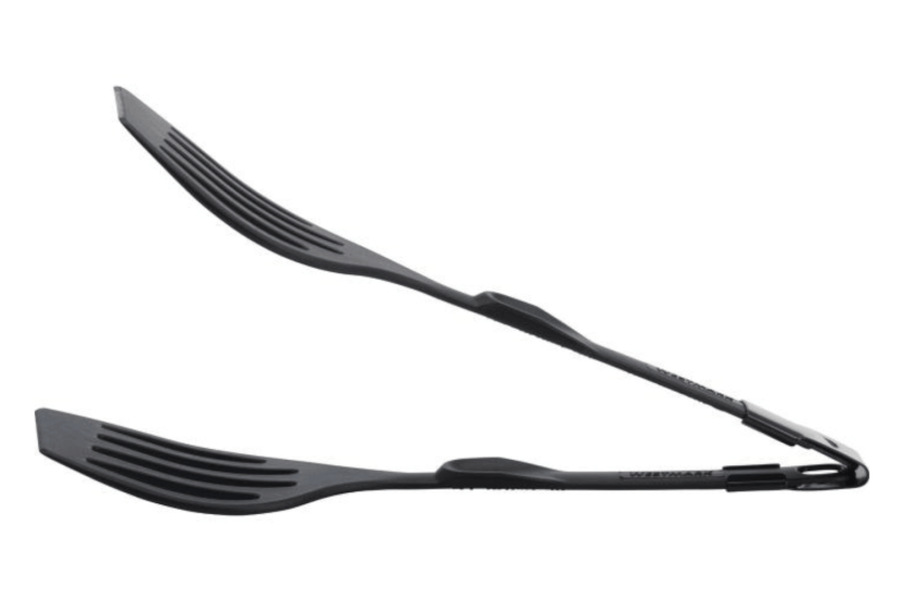 Westmark "Duetto Flonal" serving tongs in black plastic