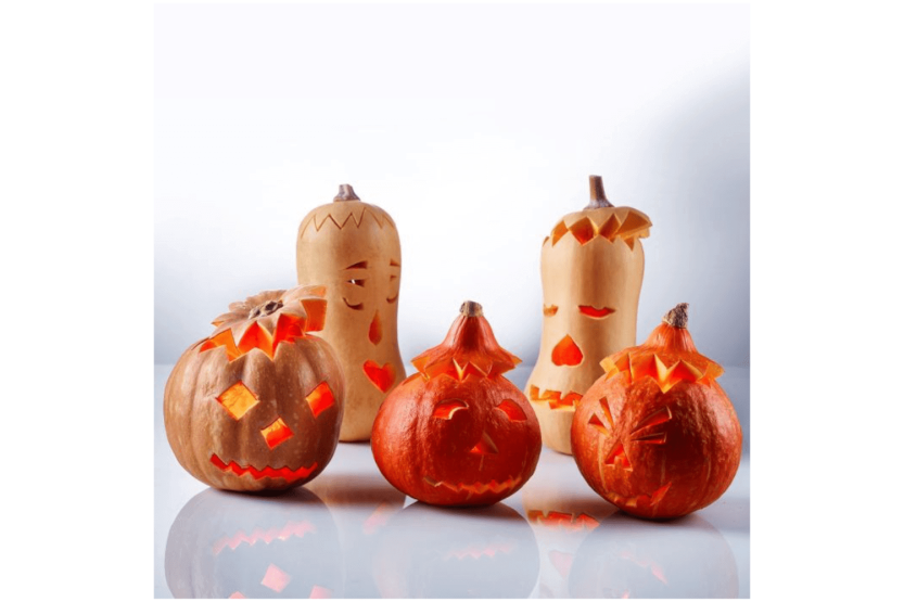 Kit Westmark de 4 piezas para tallar calabazas de Halloween