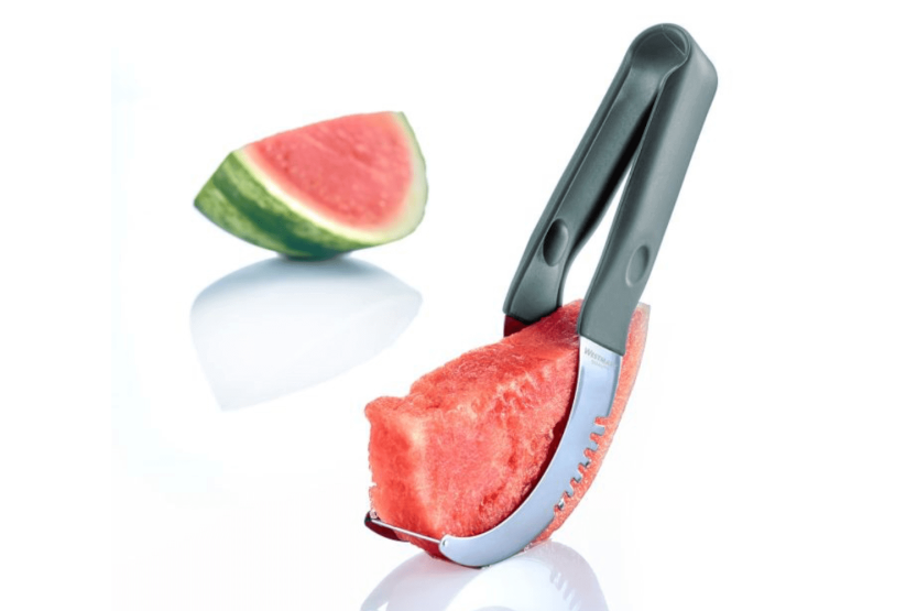 Wassermelonenschneider "Hook" Westmark Silikongriff und Klingen aus rostfreiem Stahl