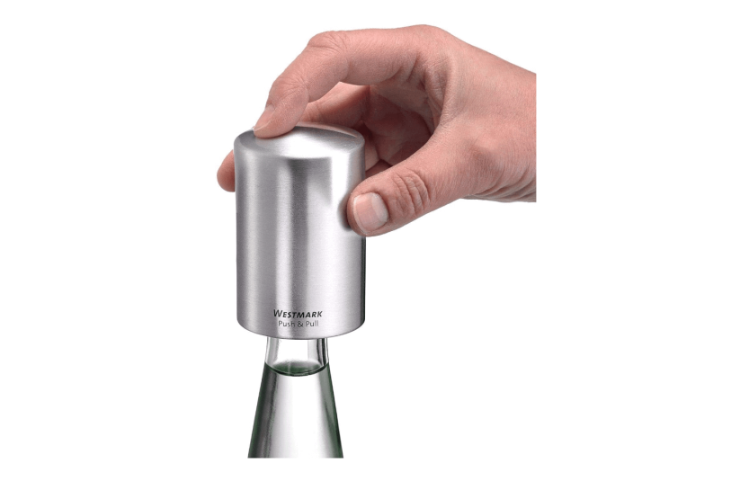 Abre-garrafas "Push & Pull" em alumínio Westmark