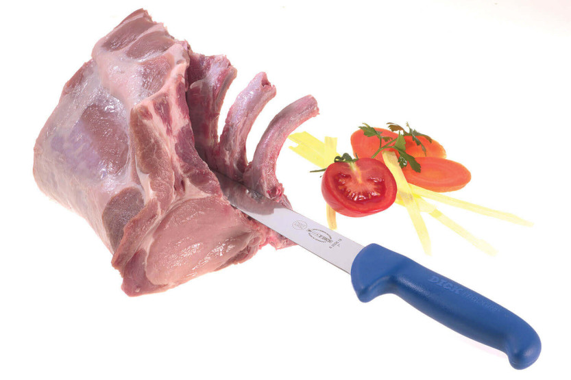 Faca de trinchar de ponta larga Dick Ergogrip, cabo azul