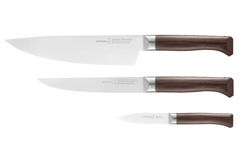 Opinel Les Forgés 1890 Office + Tranchieren + Kochmesser 3er-Set 20