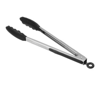 Ergonomisk serveringstång 24cm svart silikonspets