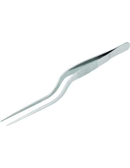 Ultrafunksjonell 16 cm bøyet dressingtang i rustfritt stål