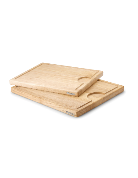Tabla de cortar de madera de caucho Continenta + canal