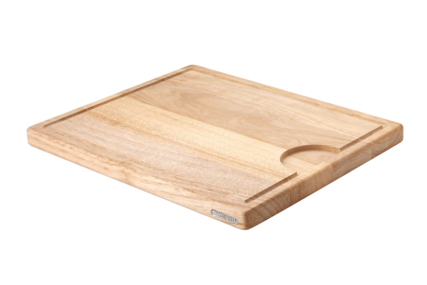 Tagliere in legno di gomma Continenta + canale