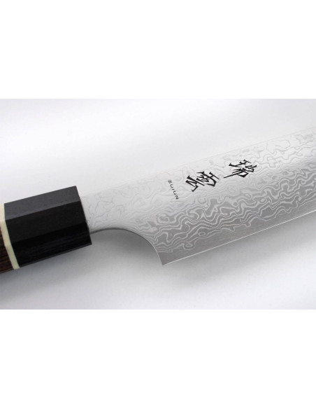 Kanetsugu Zuiun staal SPG2 damascus 15cm Japans Universeel mes