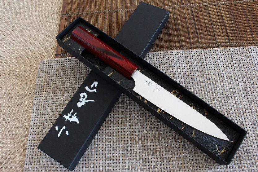 coltello universale giapponese fatto a mano Kei Kobayashi SG2 15cm