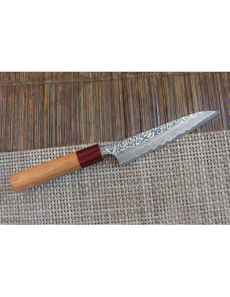 Yoshimi Kato 15 cm SG2 Damaskus kirsebærtræ japansk håndlavet universalkniv