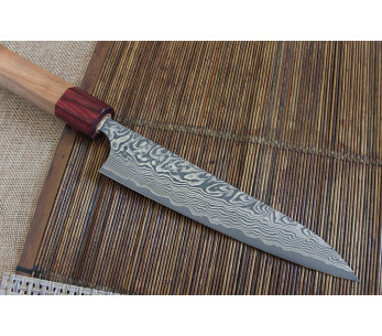 Yoshimi Kato 15cm SG2 Damasco in legno di ciliegio coltello universale giapponese artigianale 2