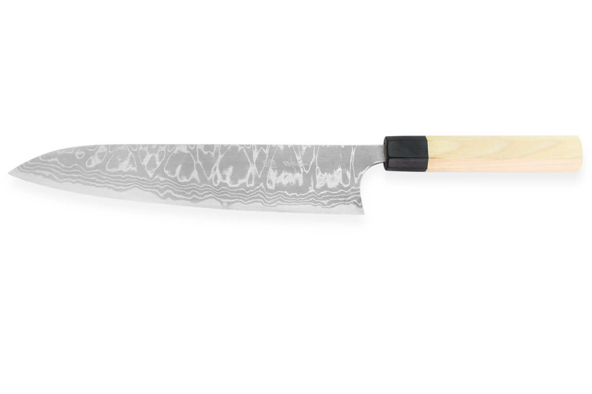 Masakage Shimo 24cm Cuchillo de cocina tradicional japonés Shirogami
