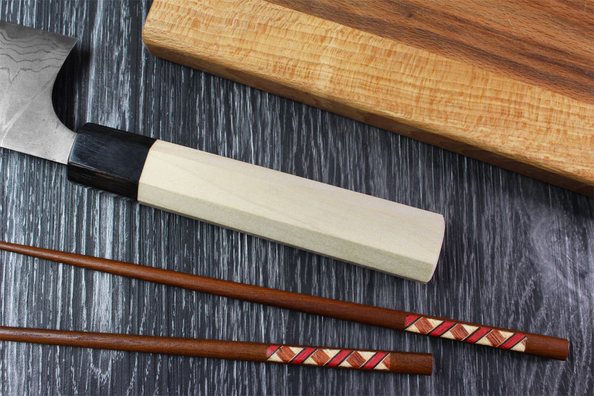 Masakage Shimo 24cm Cuchillo de cocina tradicional japonés Shirogami