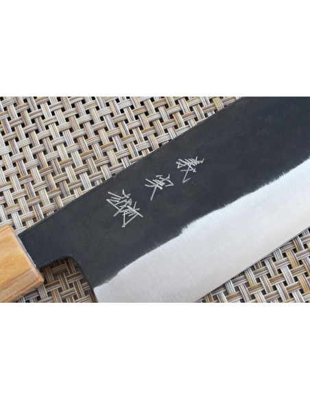 nakiri messer japonais artisanal Yoshimi Kato AS Brut 16,5cm