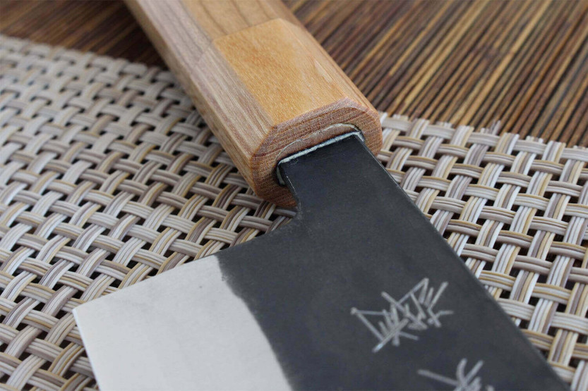 nakiri mes japonais artisanal Yoshimi Kato AS Brut 16,5cm