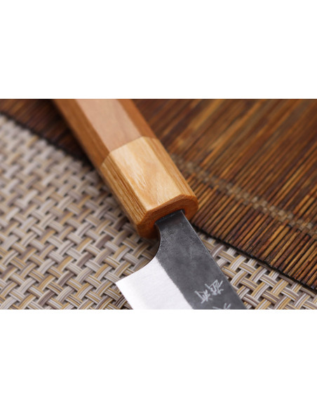 cuchillo universal japonés Yoshimi Kato AS Brut 15cm hecho a mano