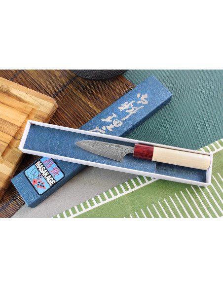 Masakage Kiri 7,5cm 49 layer damascus japanese paring knife