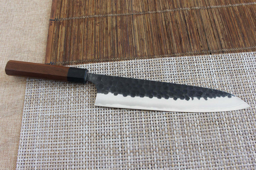 Coltello da cuoco giapponese fatto a mano Anryu AS 24 cm