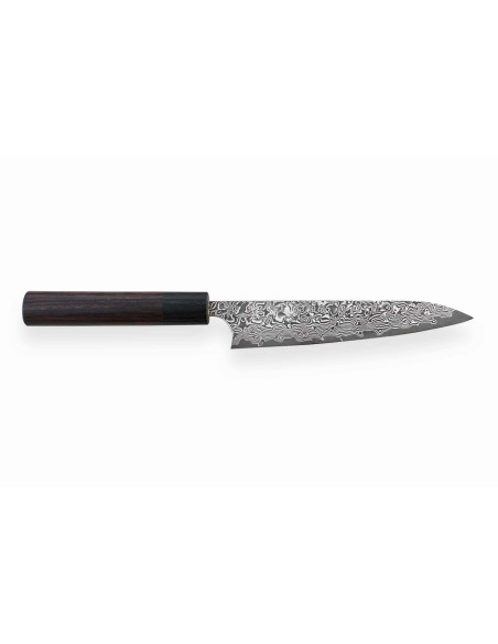 Japanisches handgefertigtes Universalmesser Yoshimi Kato 15cm VG10 Nickel Damascus