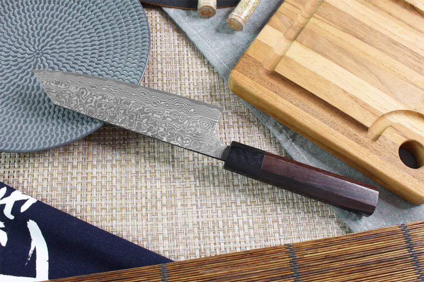 Japanisches handgefertigtes Bunka-Messer Masakage Kumo 16,5cm Damast 63 Schichten