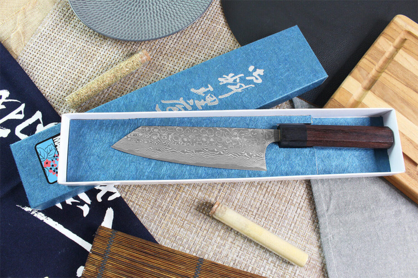 Japanisches handgefertigtes Bunka-Messer Masakage Kumo 16,5cm Damast 63 Schichten
