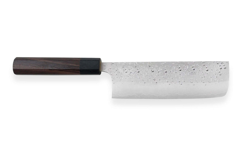 Yu Kurosaki Shizuku 16,5 cm SG2 acciaio martellato a mano coltello nakiri giapponese coltello nakiri