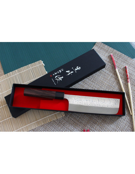 Yu Kurosaki Shizuku 16,5 cm SG2 acciaio martellato a mano coltello nakiri giapponese coltello nakiri