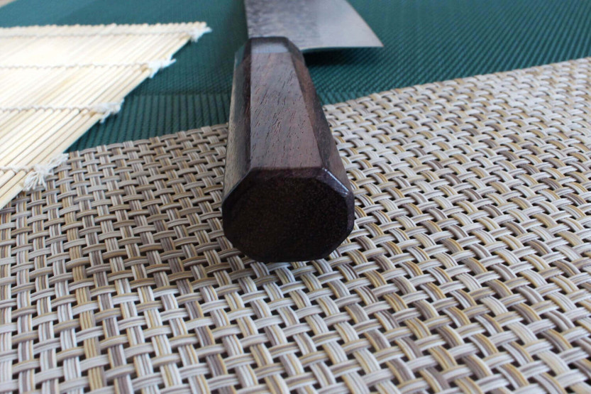 Hammered Japanese nakiri knife Yu Kurosaki Shizuku 16.5cm steel SG2