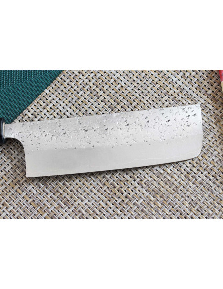Yu Kurosaki Shizuku 16,5 cm SG2 acciaio martellato a mano coltello nakiri giapponese coltello nakiri