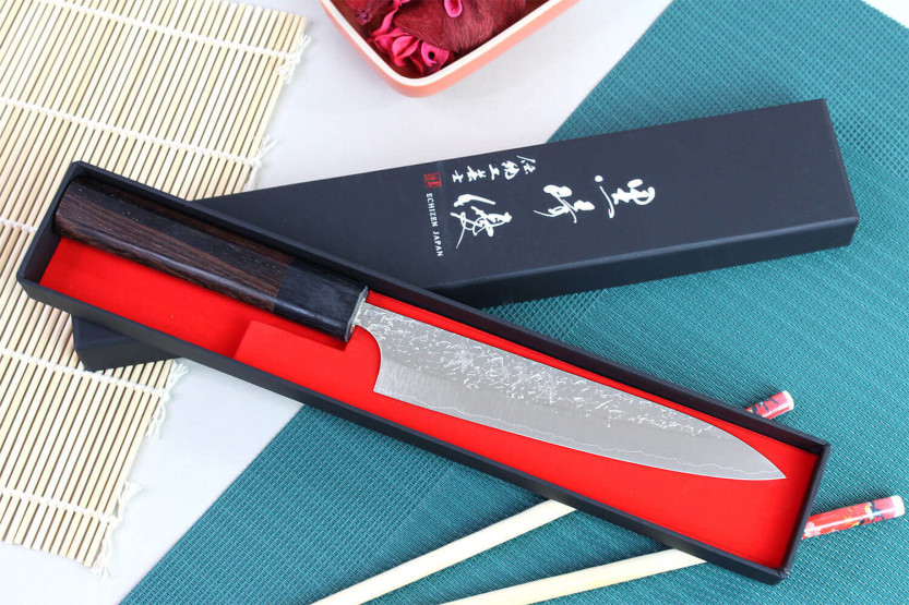 Yu Kurosaki Shizuku 15cm SG2 staal ambachtelijk gehamerd Japans universeel mes