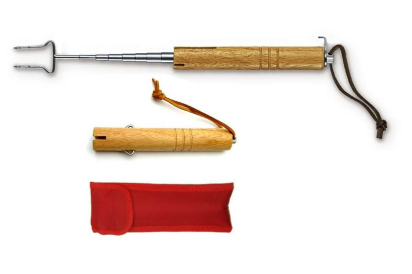 65cm telescopic barbecue fork + nylon case