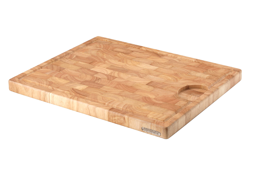 Continenta rubberhouten snijplank met mozaïek effect en goot