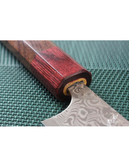 Japanisches handgefertigtes Universalmesser Yoshimi Kato 12cm SG2 Damascus