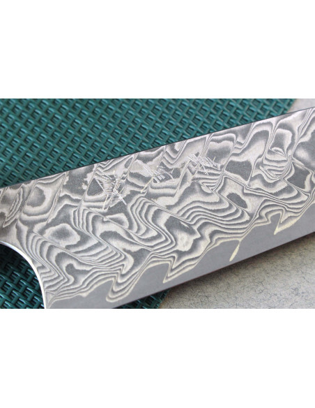 Faca universal japonesa Yoshimi Kato 12cm SG2 Damascus feita à mão