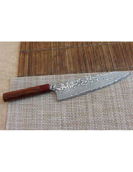 Yoshimi Kato 24cm SG2 Damascus handmade japanese chef ' s knife