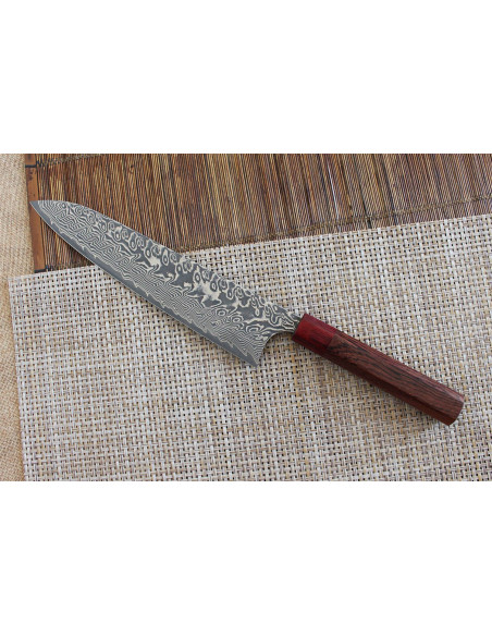 Yoshimi Kato 24cm SG2 Damascus käsintehty japanilainen keittiöveitsi