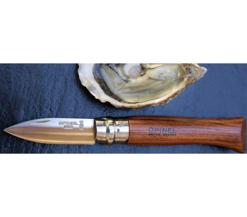 Opinel oestermes n°09 6.5cm draaibaar lemmet padouk handgreep 2