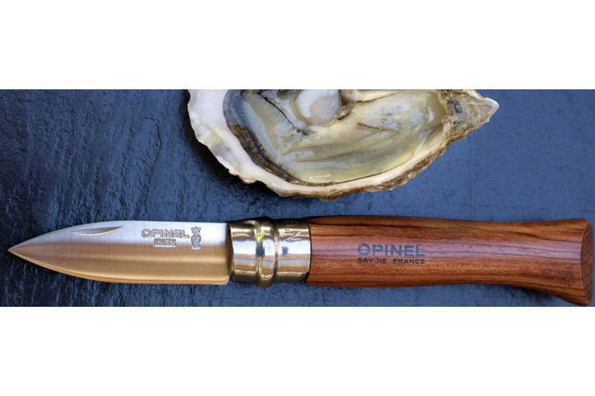 Opinel oyster knife n°09 6.5cm rotating blade padouk handle
