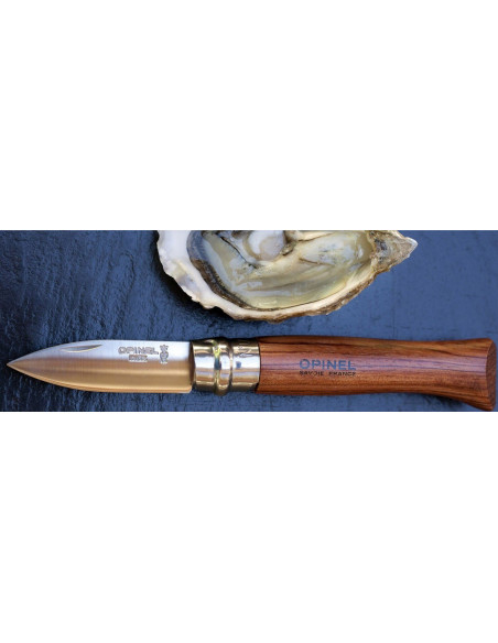 Opinel ostronkniv n°09 6,5cm roterande blad padouk handtag