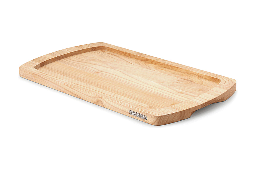 Continenta rubberwood breadboard 45x26x2cm + crumb tray