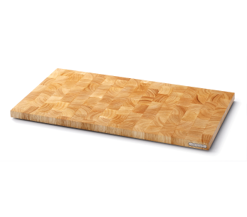 Continenta-Schneidebrett aus Gummibaumholz 54x29x2,7cm