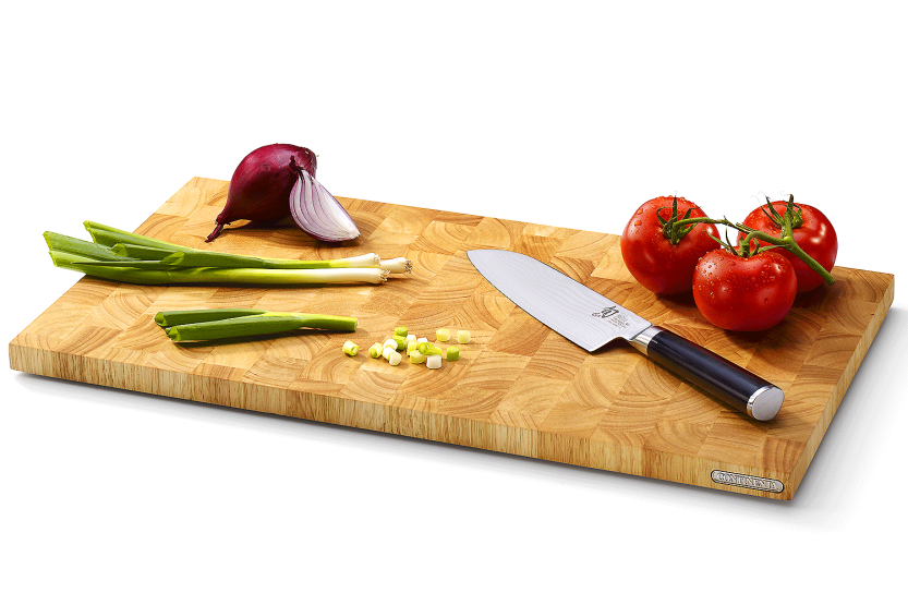 Continenta rubberhouten snijplank 54x29x2.7cm