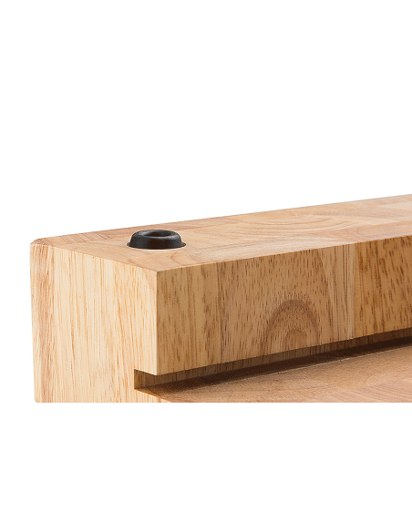 Tabla de cortar de madera Continenta 48x32.5x6cm + bandeja de acero inoxidable