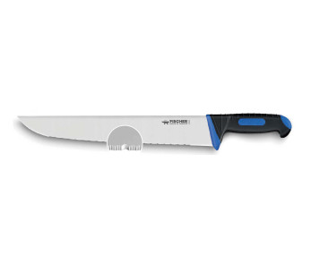 Fischer vismes 42cm fijn getand lemmet bi-material handgreep