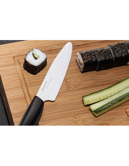 Conjunto de 3 facas de cerâmica Kyocera santoku + office + petit office
