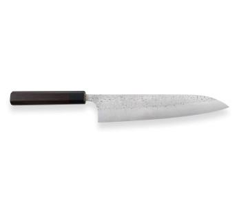 Vasaroitu japanilainen kokkiveitsi Yu Kurosaki Shizuku 24cm SG2 teräs