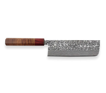 nakiri kniv japonais artisanal Yoshimi Kato 16,5 cm SG2 Damaskus