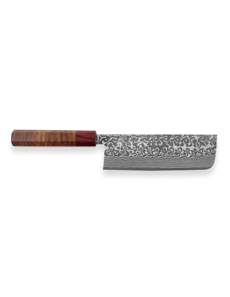nakiri kniv japonais artisanal Yoshimi Kato 16,5 cm SG2 Damaskus